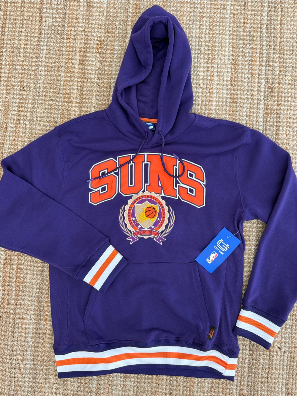 NBA Phoenix Suns Purple Hoodie with Orange & White Accents